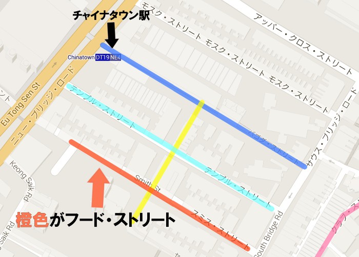 フード・ストリートのマップ画像