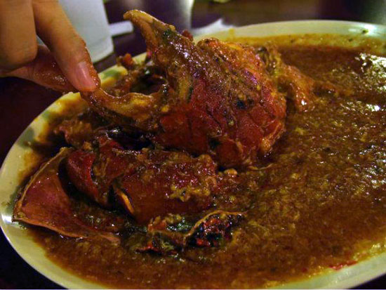 Takara Grilled Seafoodのチリクラブ(Chilli Crab) 料金：35ドル（ミディアムサイズ）