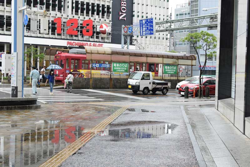 移動して再び路面電車に乗る