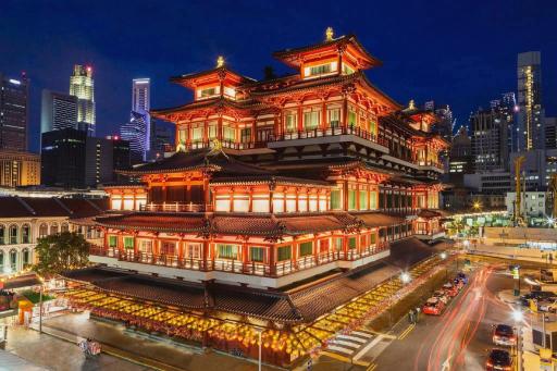 寺院夜景