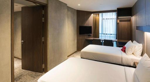ベッドが並ぶFamily Room