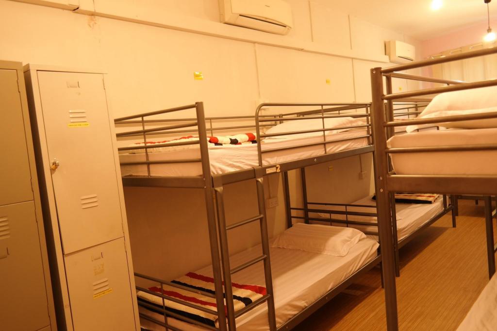 ドミトリールーム 男女共用 ベッド計10台のベッド2台 (2 Beds in 10-Bed