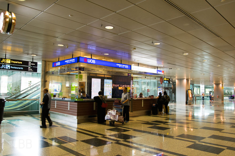チャンギ国際空港の両替店