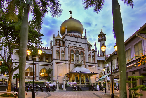美しいサルタン モスク(Sultan Mosque)