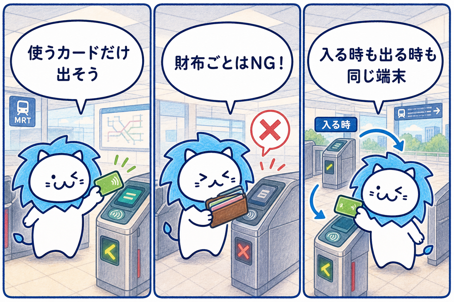 タッチ決済でカードを財布から出し同じ端末を使う注意点