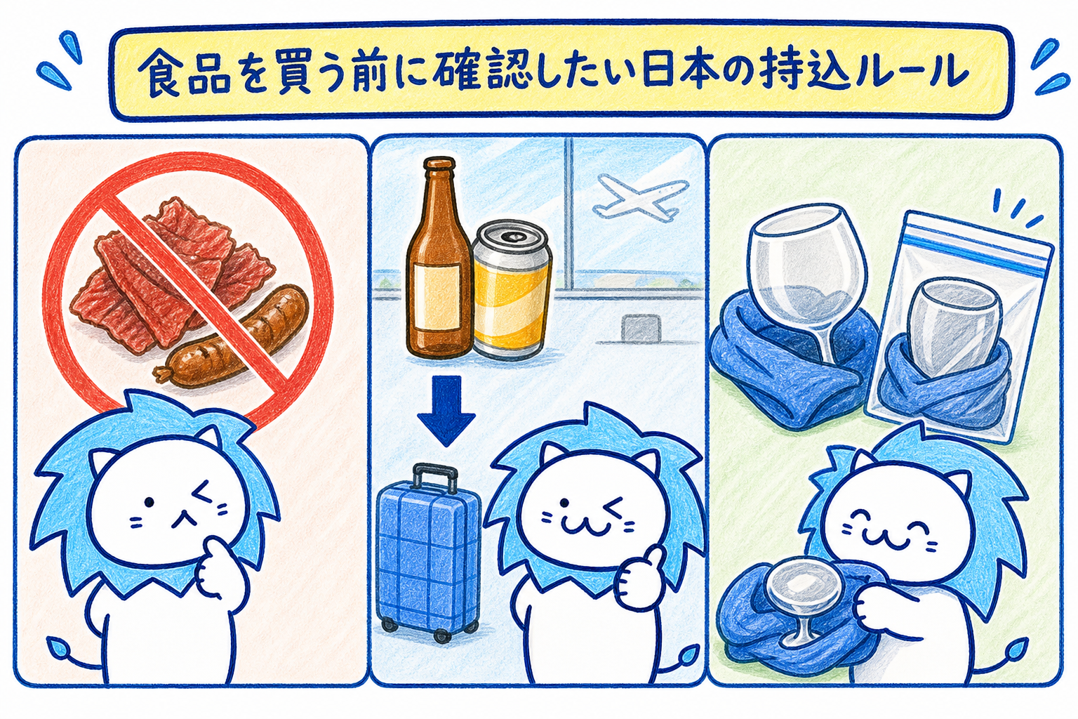 食品を買う前に確認したい日本の持込ルール