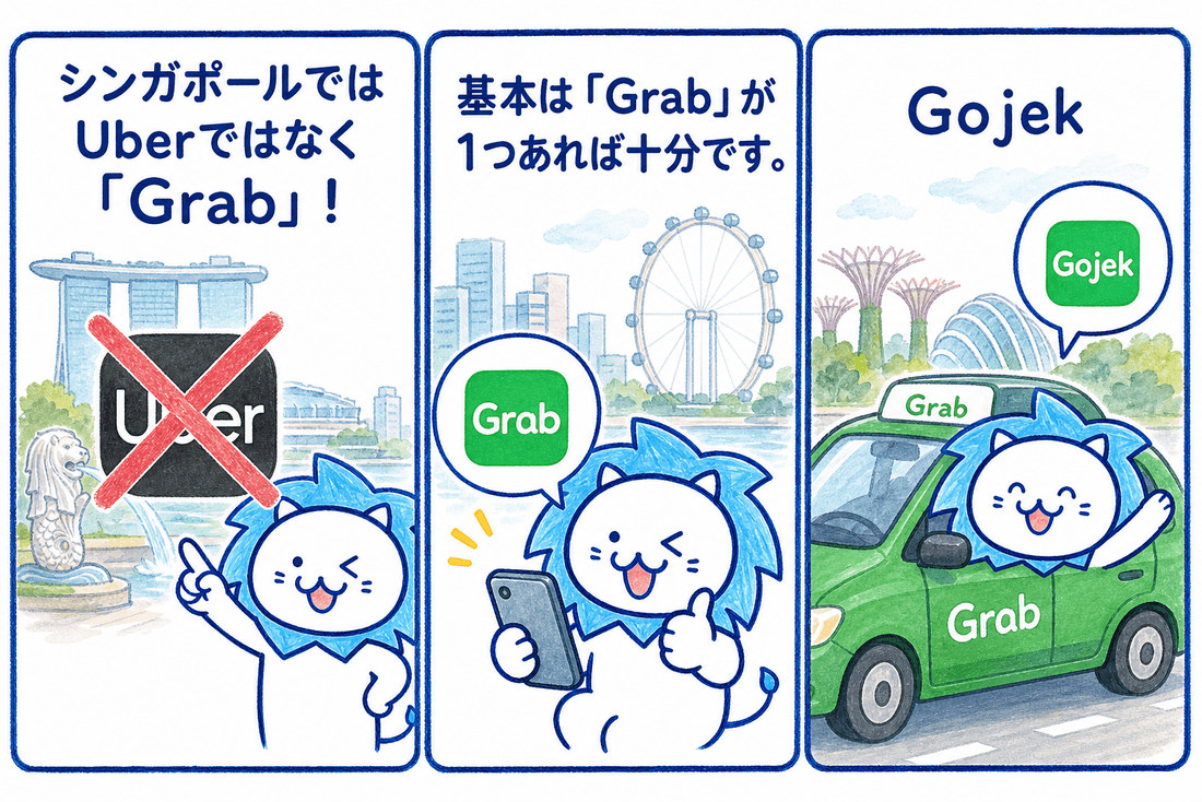 シンガポール旅行中の移動を快適にするなら、配車アプリの活用が欠かせません。