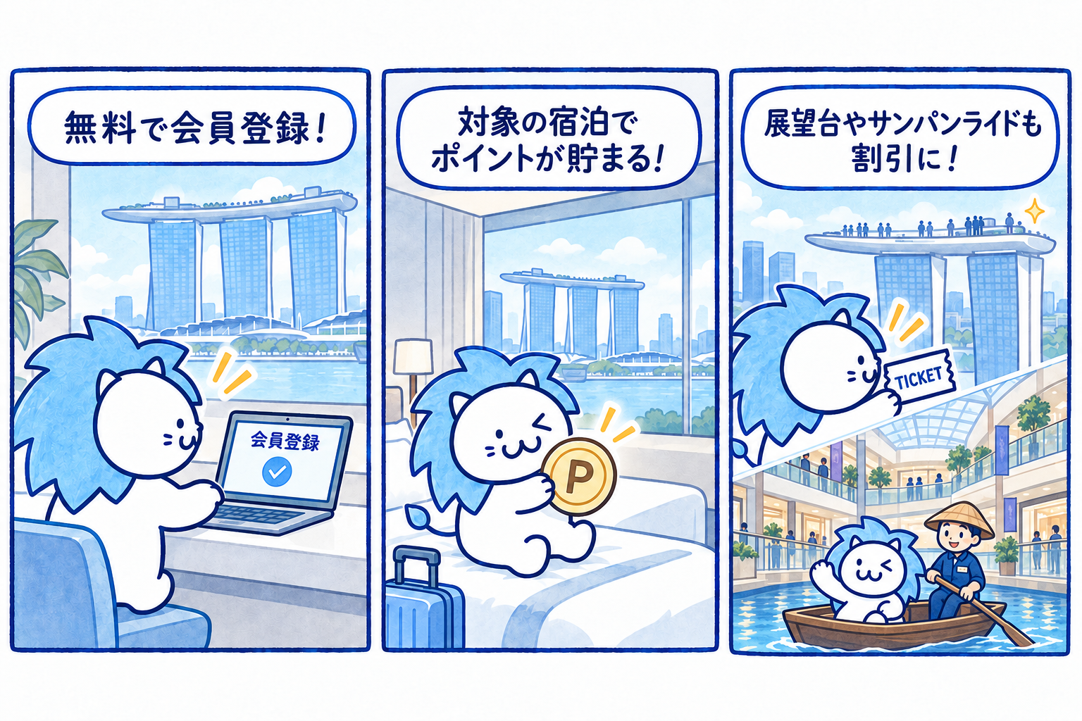 無料会員に登録しておくを説明するイラスト