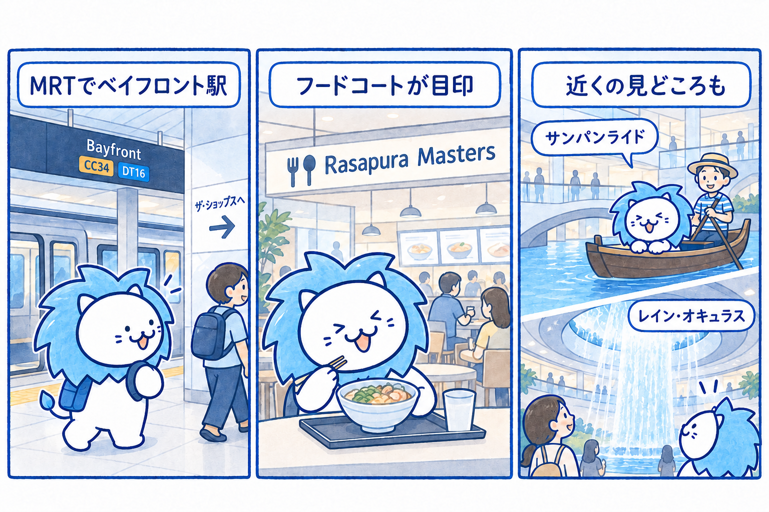 行き方を説明するイラスト