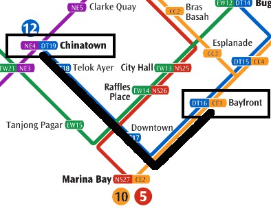 チャイナタウン路線図