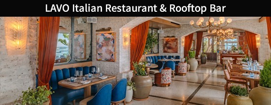 マリーナベイ・サンズ57階のLAVO Italian Restaurant & Rooftop Bar