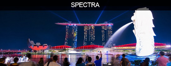 マリーナベイ・サンズの光と水のショーSPECTRA